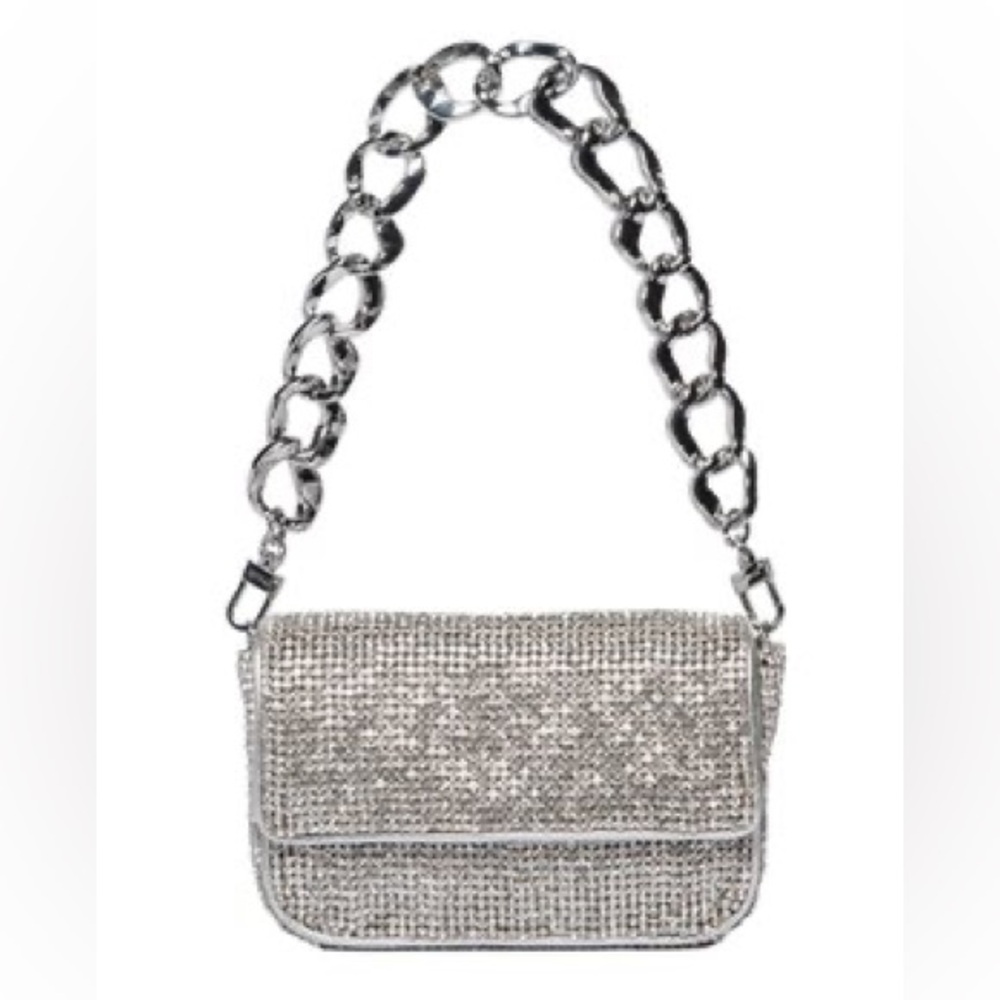 STAUD MINI TOMMY RHINESTONE BAG